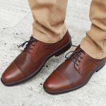 19197 Ανδρικά παπούτσια BOXER σε χρώμα μαύρο και ταμπά με κορδόνια - Image 2