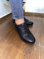 F-2 Γυναικείο Sneaker σε μαύρο χρώμα με κορδόνι - Image 3