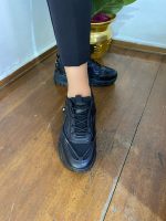 8215 Γυναικεία Sneakers Chunky Μαύρα - Image 4