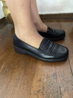 S 115  - Μαύρο Ανατομικό Παπούτσι με κροκό λεπτομέρεια. - Image 4