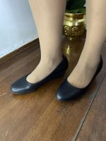 70S-15 Μαύρη γόβα με πλατφόρμα σε γυναικεία μεγάλα νούμερα. - Image 2