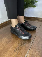 40402  SAFE STEP SNEAKERS 40402 BLACK/RED - Image 3