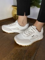 85 Γυναικεία Λευκά/Μαύρα snickers από υψηλής ποιότητας οικολογικό δέρμα. - Image 2