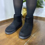 DM992 - Μαύρο μποτάκι με Velvet επένδυση εσωτερικά σε μεγάλα μεγέθη. - Image 4