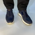 21332 Ανδρικά παπούτσια Boxer σε χρώμα μπλε με άσπρη σόλα. - Image 6