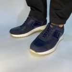 21332 Ανδρικά παπούτσια Boxer σε χρώμα μπλε με άσπρη σόλα. - Image 2