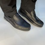 21321 Boxer Δερμάτινα Ανδρικά Loafers σε Μαύρο Χρώμα
