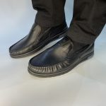 21321 Boxer Δερμάτινα Ανδρικά Loafers σε Μαύρο Χρώμα - Image 3