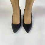 202-5 - Μαύρη Γόβα σε μεγάλα νούμερα με γκλίττερ. - Image 4