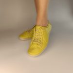 23504 SAFE STEP δερμάτινο ανατομικό με λάστιχα  σε  lime  χρώμα - Image 6