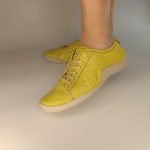 23504 SAFE STEP δερμάτινο ανατομικό με λάστιχα  σε  lime  χρώμα