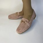 J20065 μοκασίνι σε καστόρ σε pink  χρώμα