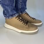 1270 casual δερμάτινο παπούτσι με κορδόνι σε πούρο χρώμα