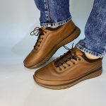 1098 δερμάτινο casual ταμπα με άσπρη σόλα - Image 5