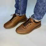 1098 δερμάτινο casual ταμπα με άσπρη σόλα - Image 4