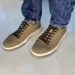 1270 casual δερμάτινο παπούτσι με κορδόνι σε πούρο χρώμα - Image 6