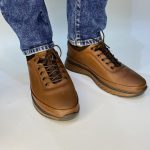 1098 δερμάτινο casual ταμπα με άσπρη σόλα - Image 2