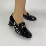 5520-18  LOAFERS  ΣΕ ΜΑΥΡΟ ΛΟΥΣΤΙΝ ΜΕ ΤΑΚΟΥΝΙ