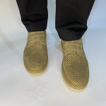 7702-1 Ανδρικά Μοκασίνια Ραφτά με μαλακό πάτημα σε χακί χρώμα - Image 3