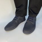 7702-1 Ανδρικά Μοκασίνια Ραφτά με μαλακό πάτημα σε μπλέ χρώμα - Image 2