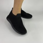 J-022 Γυναικείο Sneaker κάλτσα σε μαύρο χρώμα