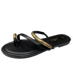 DM3UO-31 Γυναικεία παντόφλα σε μαύρο χρώμα - Image 2