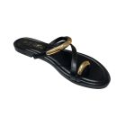 DM3UO-31 Γυναικεία παντόφλα σε μαύρο χρώμα - Image 4