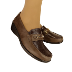 2259 καφέ ανατομικό παπούτσι