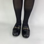 19-1 Μαύρο Loafer με χρυσή λεπτομέρεια στο πάνω μέρος. - Image 7