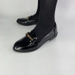 5Q-23  Loafer σε μαύρο χρώμα