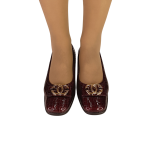 333Flexpoint Anatomic  Δερμάτινη Γόβα σε μπορντό λουστρίνι - Image 3