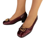 333Flexpoint Anatomic  Δερμάτινη Γόβα σε μπορντό λουστρίνι - Image 2