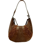 90011 τσάντα ώμου σε καφέ χρώμα