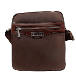 3071ανδρική τσάντα χιαστί σε καφέ χρώμα