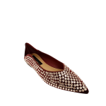 126  Γόβες Μυτερές με στράς σε μπορντό χρώμα - Image 7