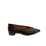 936 Γόβες Μυτερές με κροκό σε μαύρο χρώμα - Image 6