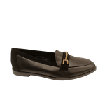 017 μοκασίνια  με Διακοσμητική Αγκράφα σε  μαύρο χρωμα - Image 8