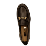 Q5-6 μαύρο Loafer με χρυσή λεπτομέρεια στο πάνω μέρος. - Image 3