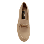 Q5-6 Μπέζ Loafer με χρυσή λεπτομέρεια στο πάνω μέρος. - Image 2