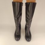 68322 μπότες σε χρώμα μαύρο με διπλό λάστιχο - Image 4