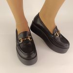 68317 Μαύρα Loafer  Δίσολα - Image 2