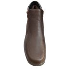 22008 καφέ μποτάκι με γούνα - Image 4