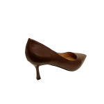 HH-1 καφέ μονόχρωμες γόβες με μαξιλαράκια εσωτερικά - Image 4