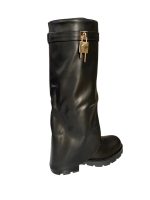 Μπότες με Εφέ Αναδιπλούμενης Φάσας & Τρακτερωτή Σόλα - Image 3