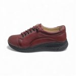 222 ZERA δερμάτινο ανατομικό με λάστιχα σε μπορντό χρώμα - Image 5
