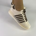 020 μπέζ Sneakers με Ενισχυμένη Σόλα και Διπλή Ραφή - Image 3