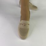 11016 Γυναικεία Υφασμάτινα Παπούτσια σε Μπέζ. - Image 2
