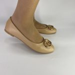 DM293 Γυναικεία μπαλαρίνα σε μπέζ χρώμα - Image 3