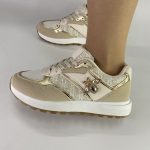 DM 653 μπέζ Sneakers με Πλαϊνό Logo - Image 3