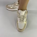 DM 653 μπέζ Sneakers με Πλαϊνό Logo - Image 4